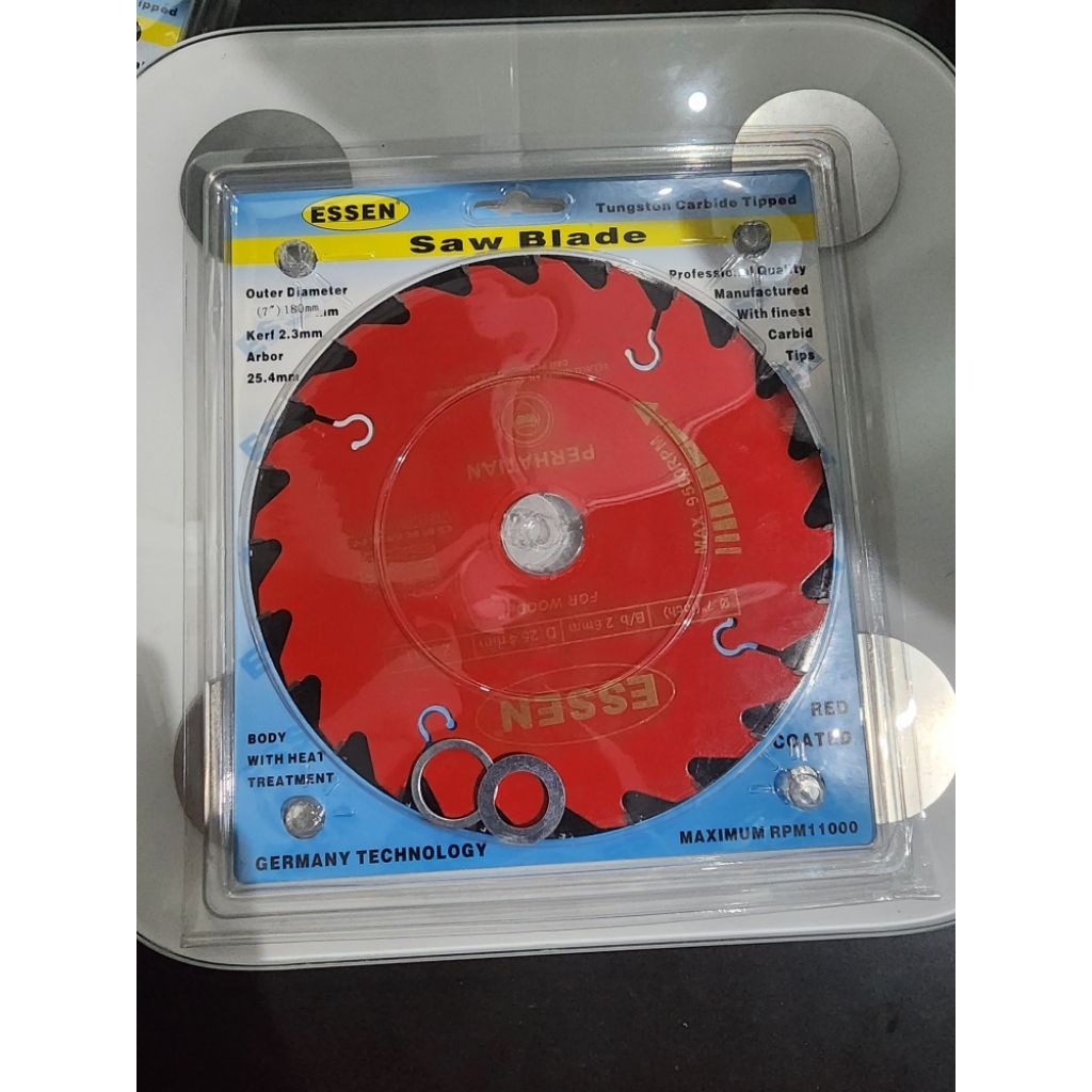 ESSEN MERAH Mata Circular Saw TCT 7"×24T×2.3mm