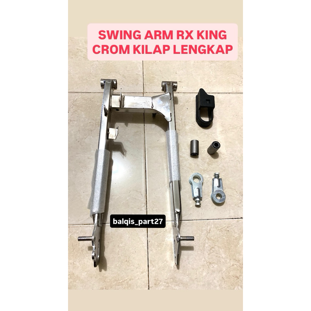 swing arm lengan ayun RX king crome fullset