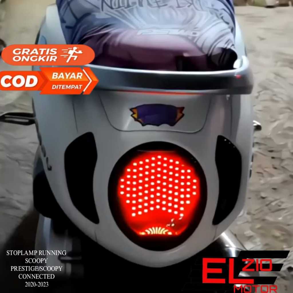 Lampu Stoplamp Running Scoopy Prestige Scoopy Connected Tahun 2020 2021 2022 2023