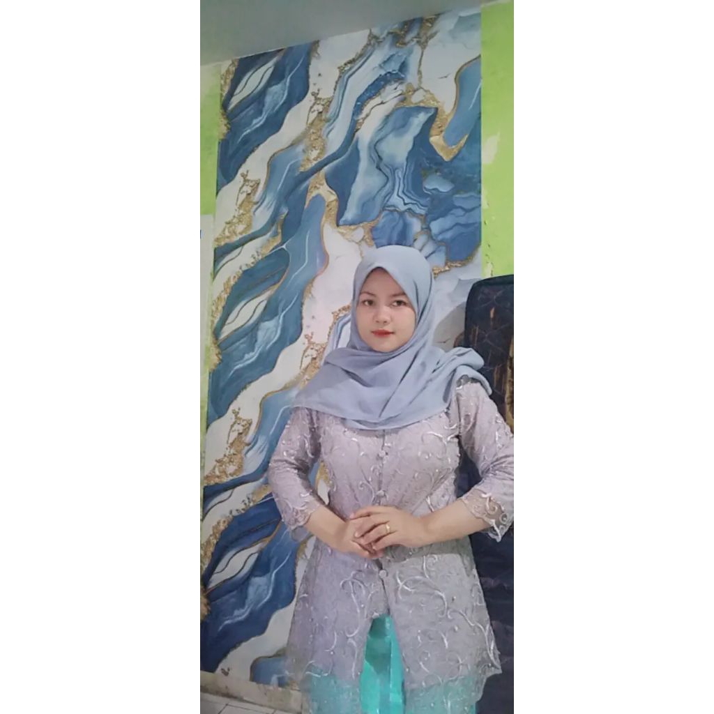 Baju Kebaya Brukat Mutiara Kancing wanita