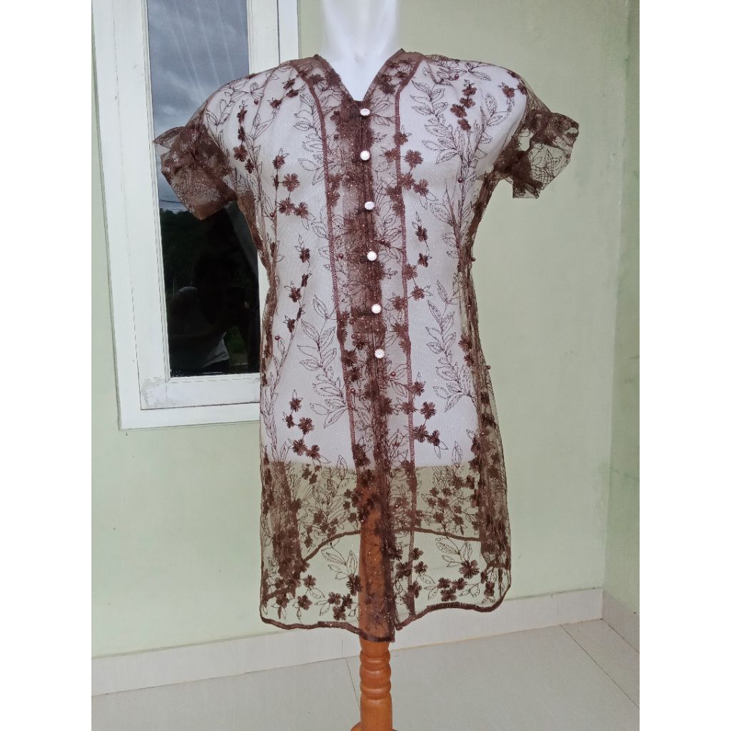 Sale Outer Brukat Wanita Bahan Tile Outer Kondangan