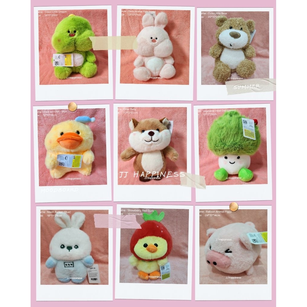 Bundling 2pcs cuma 60K  Boneka Capit KKV OHSOME FUNIFUN Kualitas Impor Bagus, kelinci panda bear beb