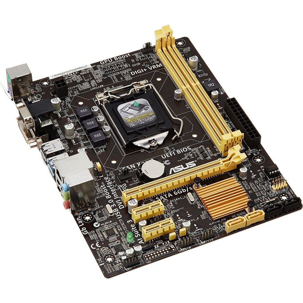 Motherboard H81 feat core i3 4130 Haswell Socket LGA 1150 Normal siap pakai