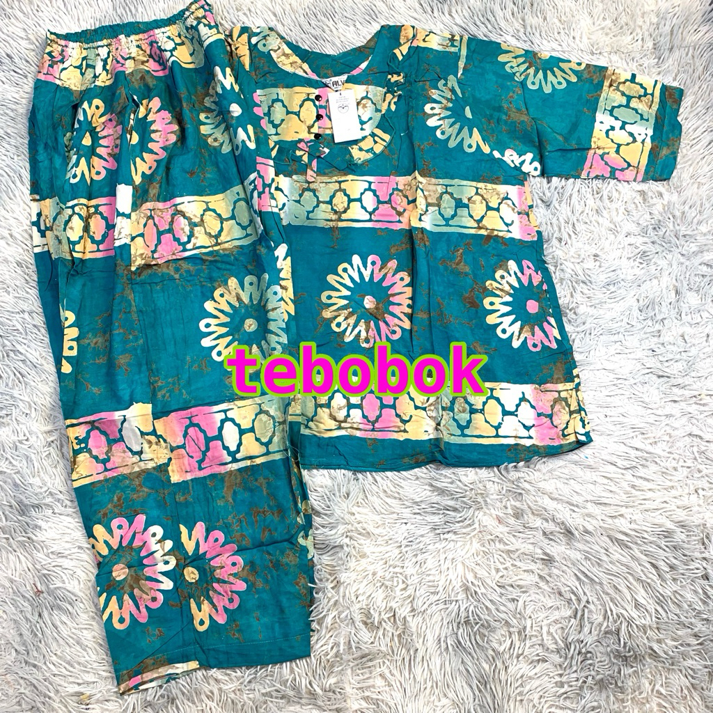 Batik Alvin Jumbo - Stelan CP Jumbo Lengan 3/4 Batik Alvin | Stelan Batik Alvin Jumbo