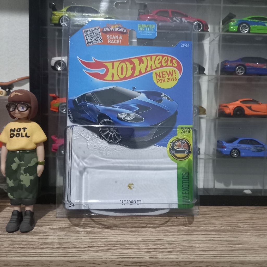 Custom Card 17 Ford GT Blue/Biru Super Treasure Hunt Hot Wheels