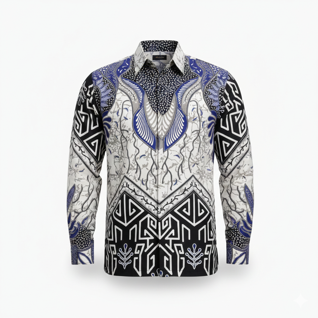 Kemeja Batik Tyagachristo Slimfit Lengan Panjang