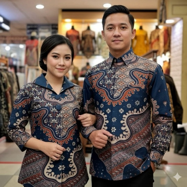 Baju batik doby solo full trikot batik tunik pria wanita