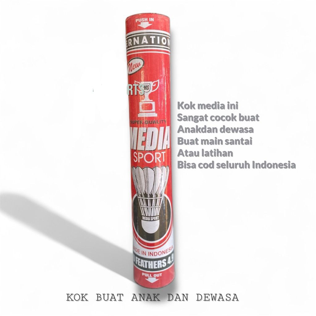 KOK MEDiA/KOK BULUTANGKIS MEDIA ISI 12 PC TERMURAH BAGUS