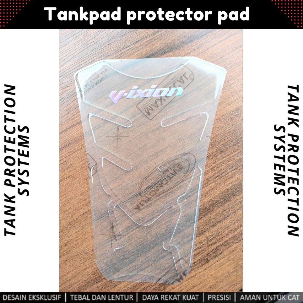 Stiker Timbul Tankpad transparan Vixion old new lama