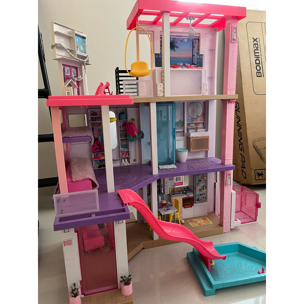 Rumah Barbie Preloved Dreamhouse original mattel