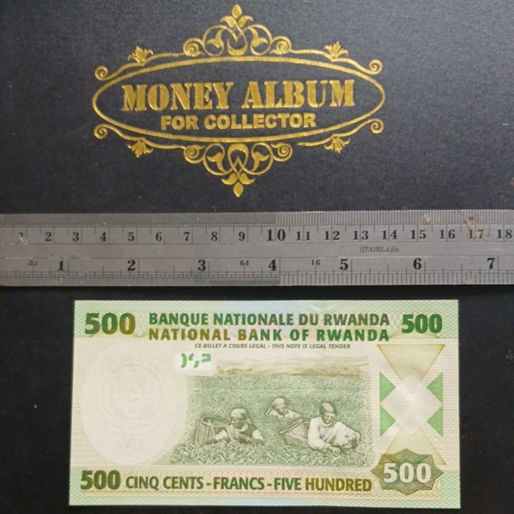 Uang Rwanda 500 Francs Amafaranga Magana Atanu 2008 UNC