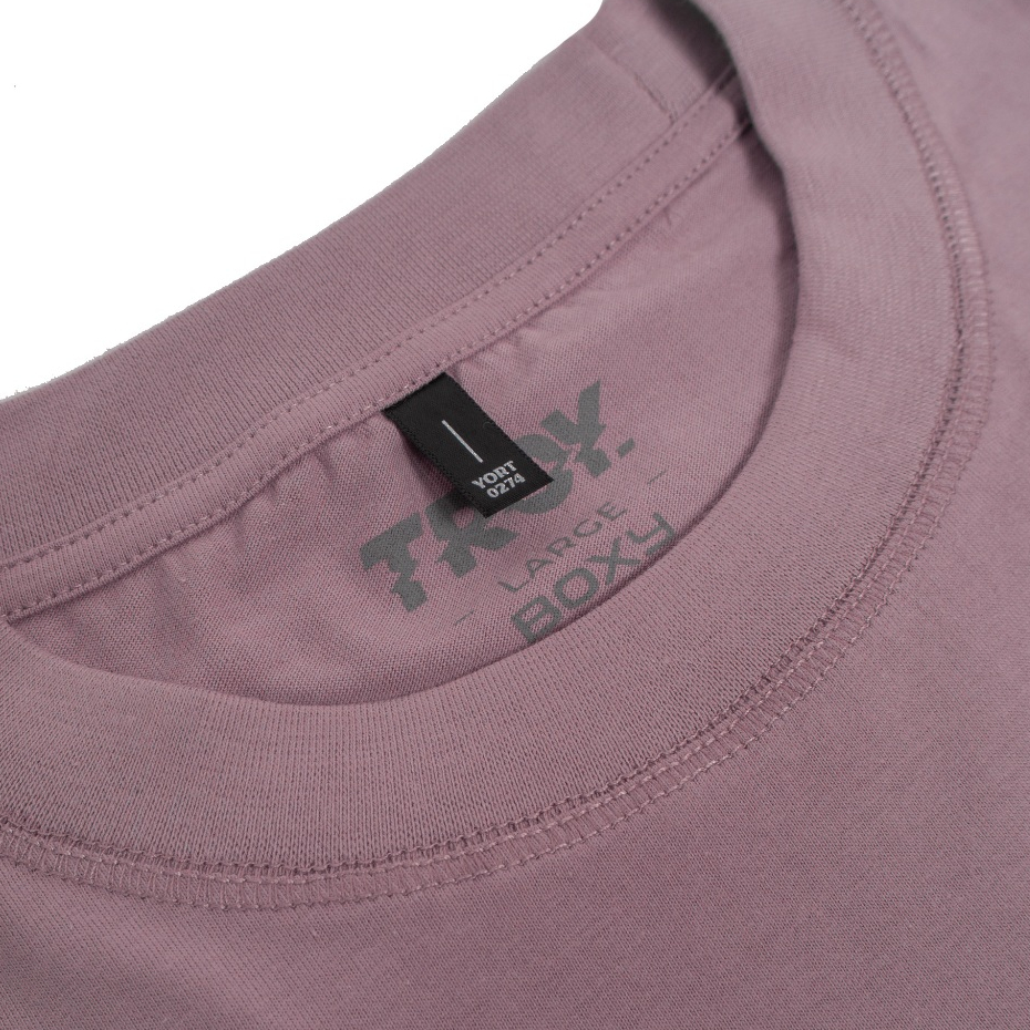 Troy Company Boxy Pocket Oversize Tshirt Dusty Lilac Basic - Kaos Boxy Pocket Oversize Polos BKD 2613