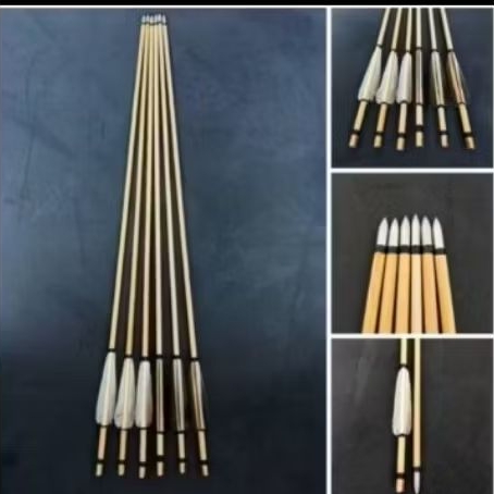 Arrow Ramin Vanes Kalkum Lokal 4 inch / Anak panah Tradisional / Olahraga Panahan