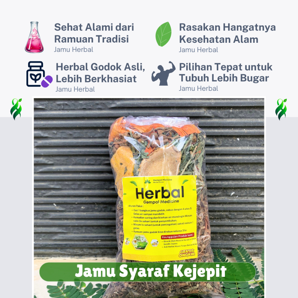 Jamu syaraf kejepit paling ampuh / jamu godokan mengobati saraf kejepit