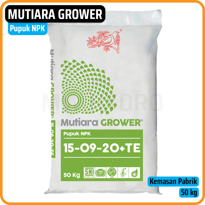 Meroke NPK Mutiara Grower 15-09-20 50 Kg Pupuk Lengkap