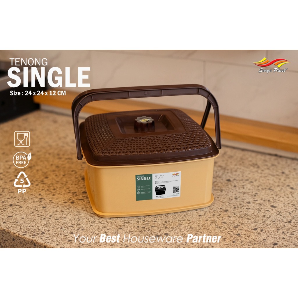 Tenong SINGLE SCUDERIA Surya Plast | Tenong Hajatan Plastik | Tenong Berkatan Segi