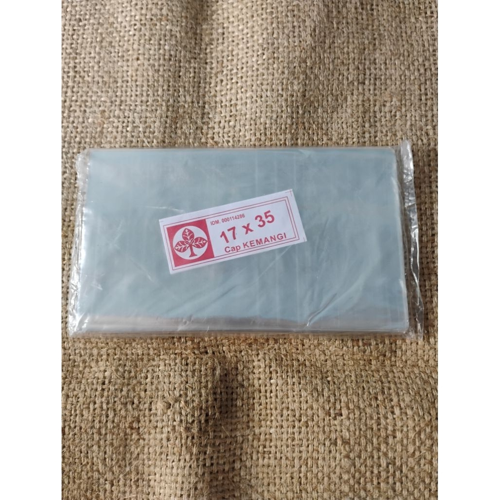 PLASTIK TAHU TEMPE 17X35 PLASTIK PP BENING TIPIS 17X35