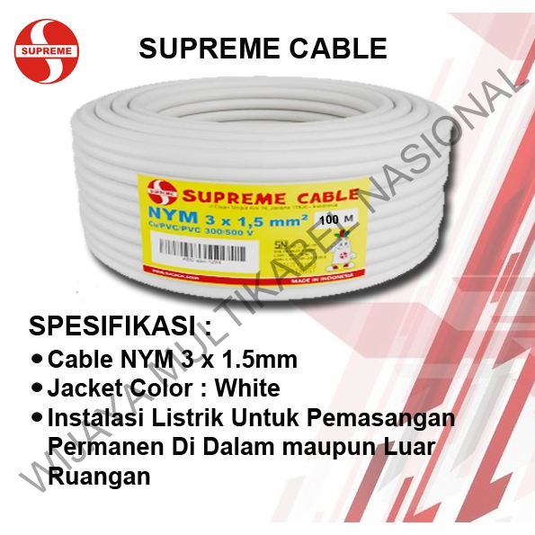 KABEL SUPREME NYM 3 x 1,5mm / @100M
