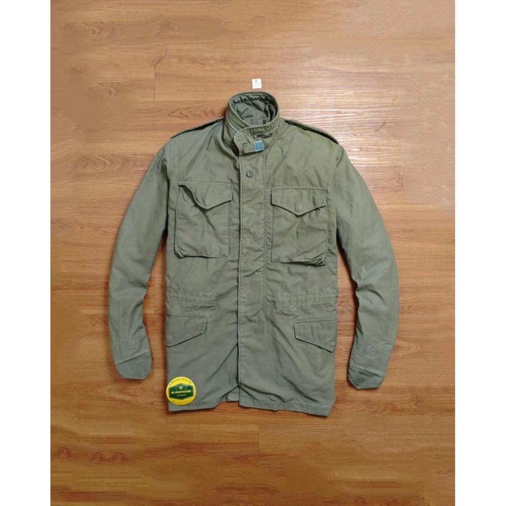 Vintage M-65 military canvas jacket