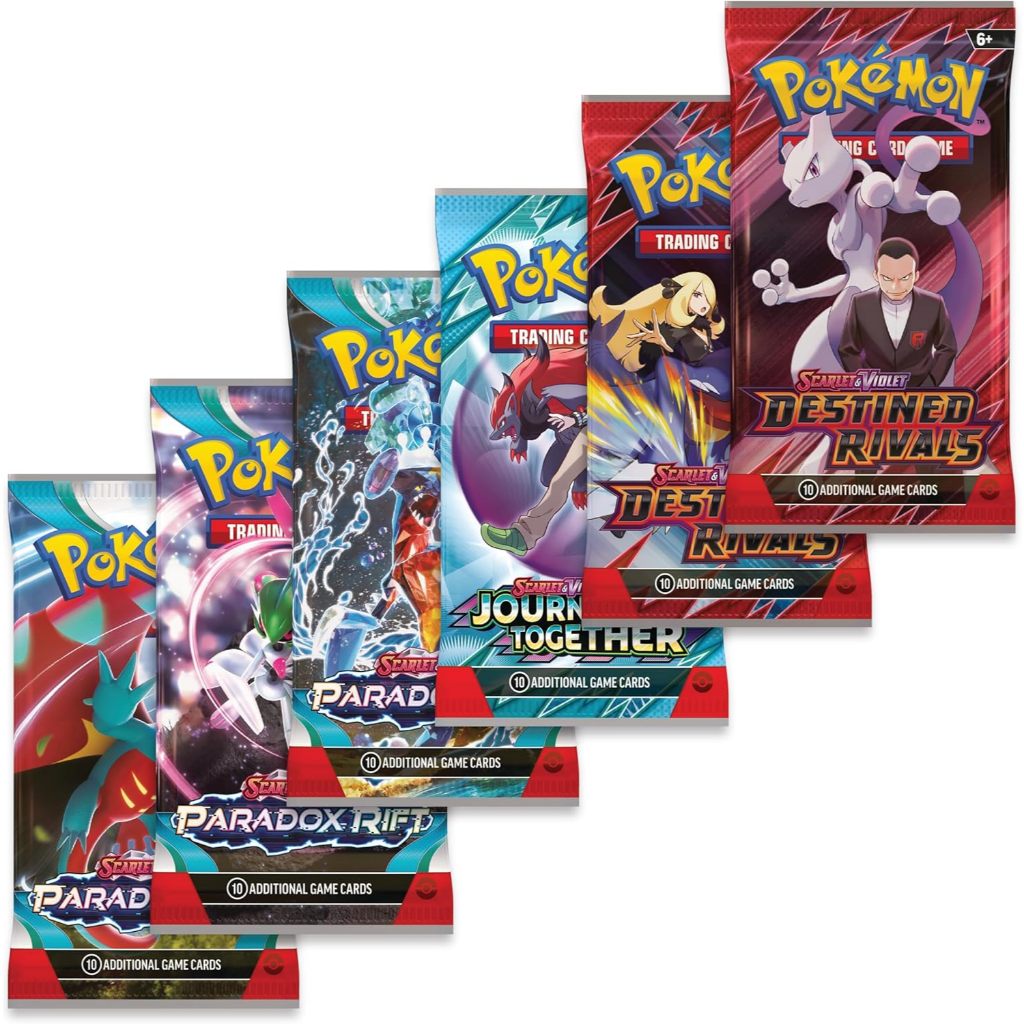 Pokemon TCG: Cynthia’s Garchomp ex Premium Collection - 6 Packs, Stickers, Promos