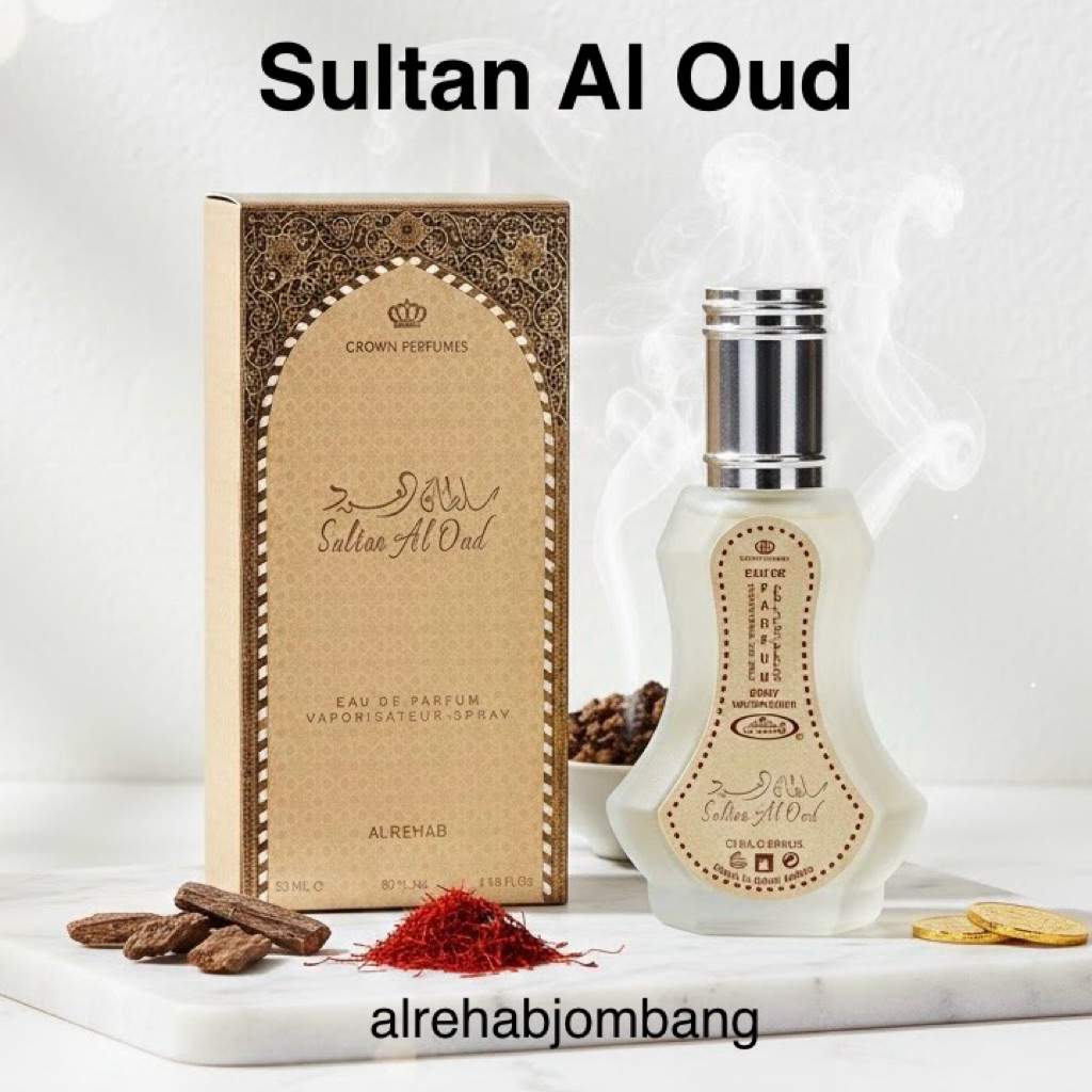 Parfum Al Rehab Sultan Al Oud 35ml Spray Original Arab Saudi