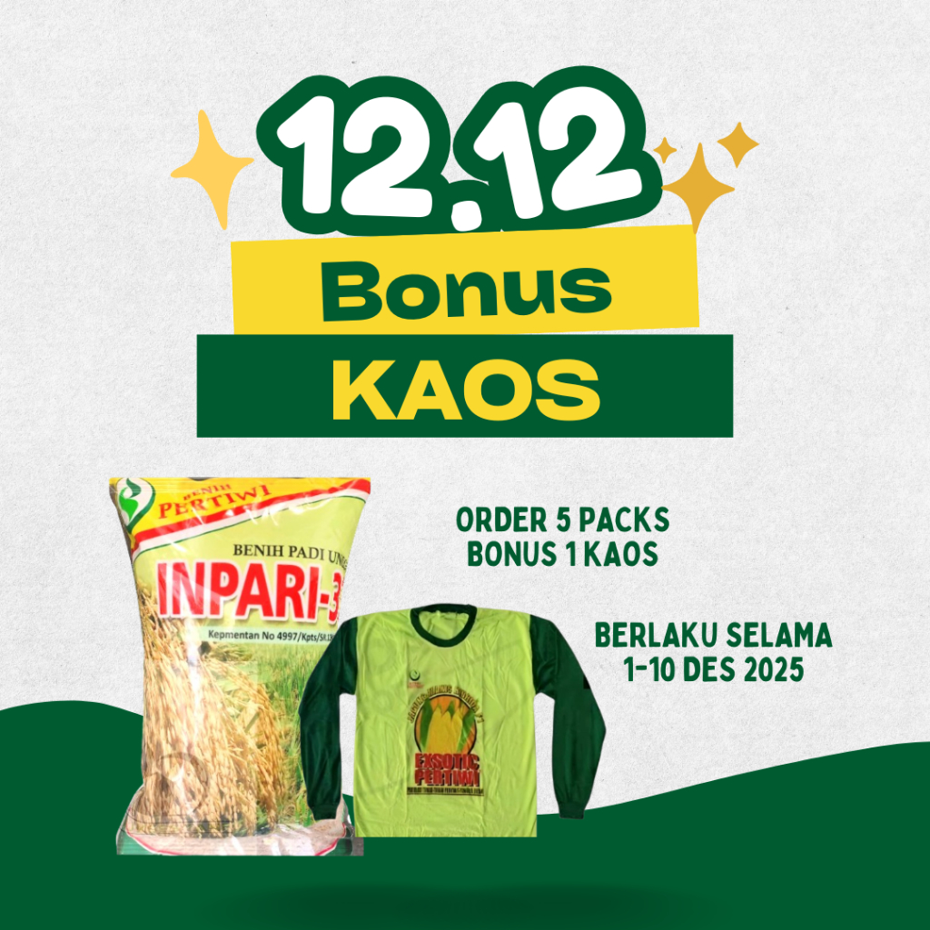 Benih Pertiwi - Benih Padi Inpari 33 (5 Kg)