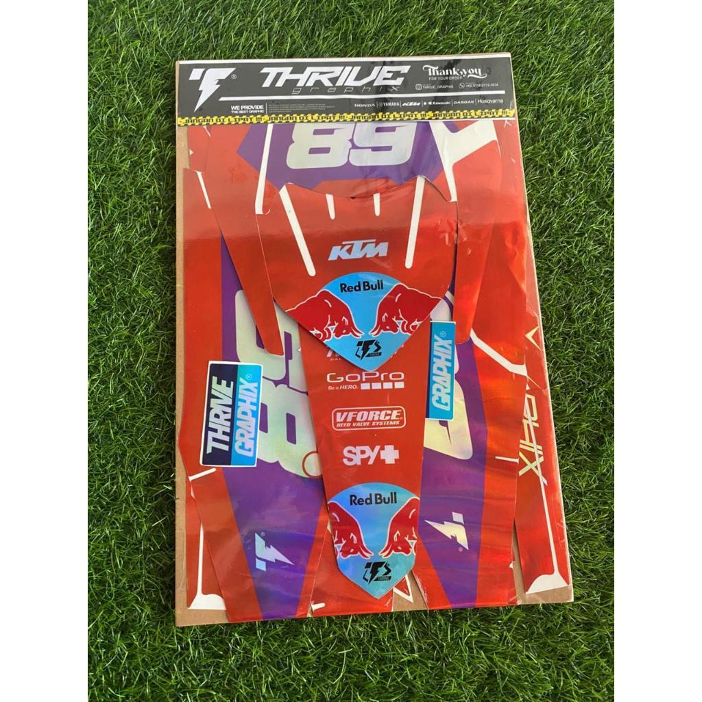 New Design Decal Stiker KTM Hologram Premium orange Trail/Supermoto Full Body Bebas Custom