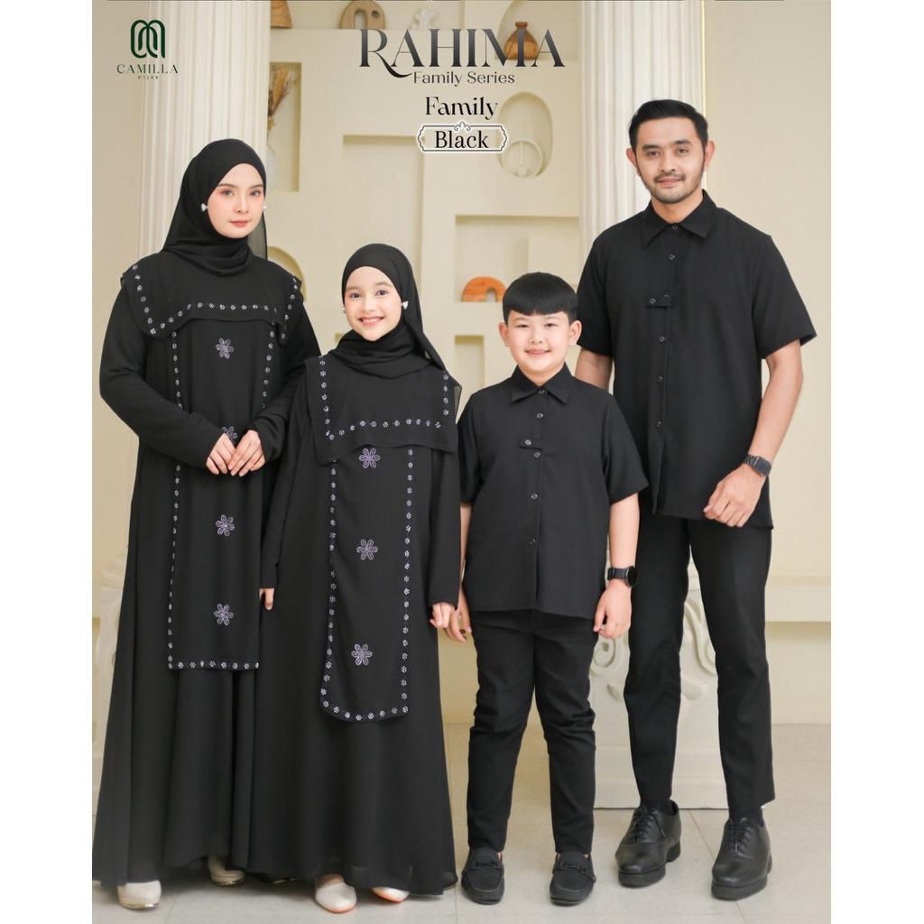 OPEN PO | SARIMBIT RAHIMA CAMILLA HIJAB/RAHIMA FAMILY SET/COUPLE KELUARGA/COUPLE LEBARAN/GAMIS LEBAR