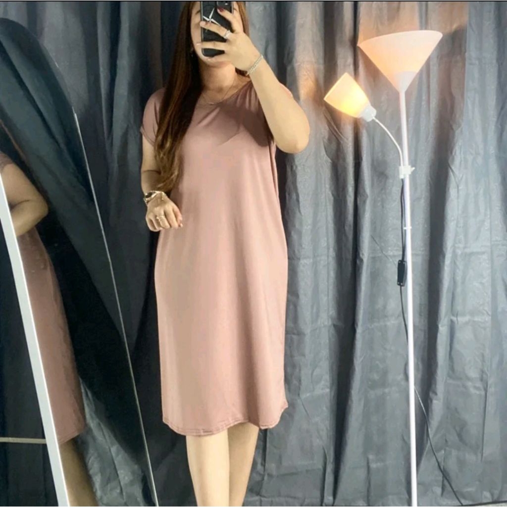 DASTER MIDI POLOS BAHAN SPANDEX JERSY GRADE A RAYON PANJANG POLOS BUMIL BUSUI