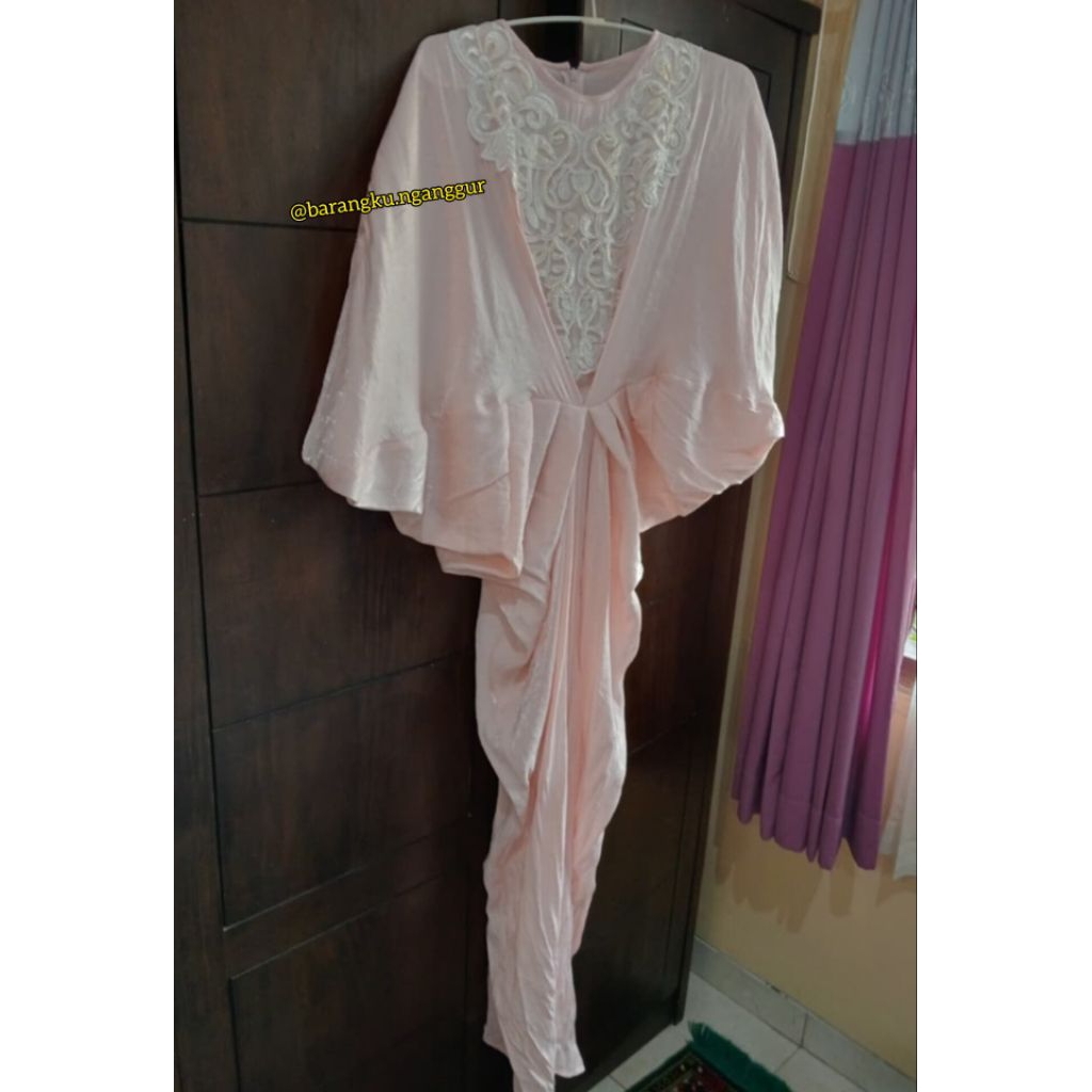 [Pre-loved] Kaftan Dress warna Baby Pink