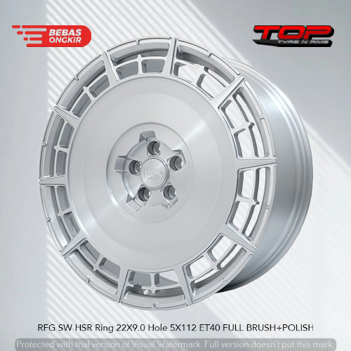 Velg Forged Mobil R22 HSR RFG SW Pcd 5X112 Mobil Mercedes Benz Mercy Ring 22