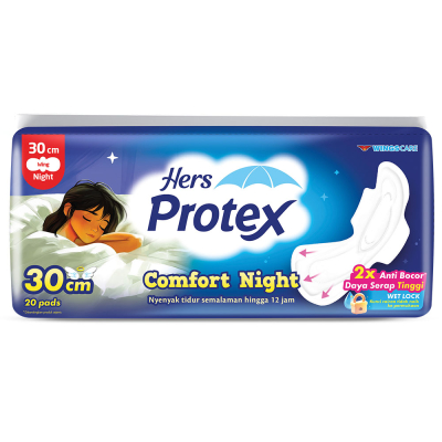 Hers Protex Pembalut Wanita Wing Malam 30 cm 20 pcs