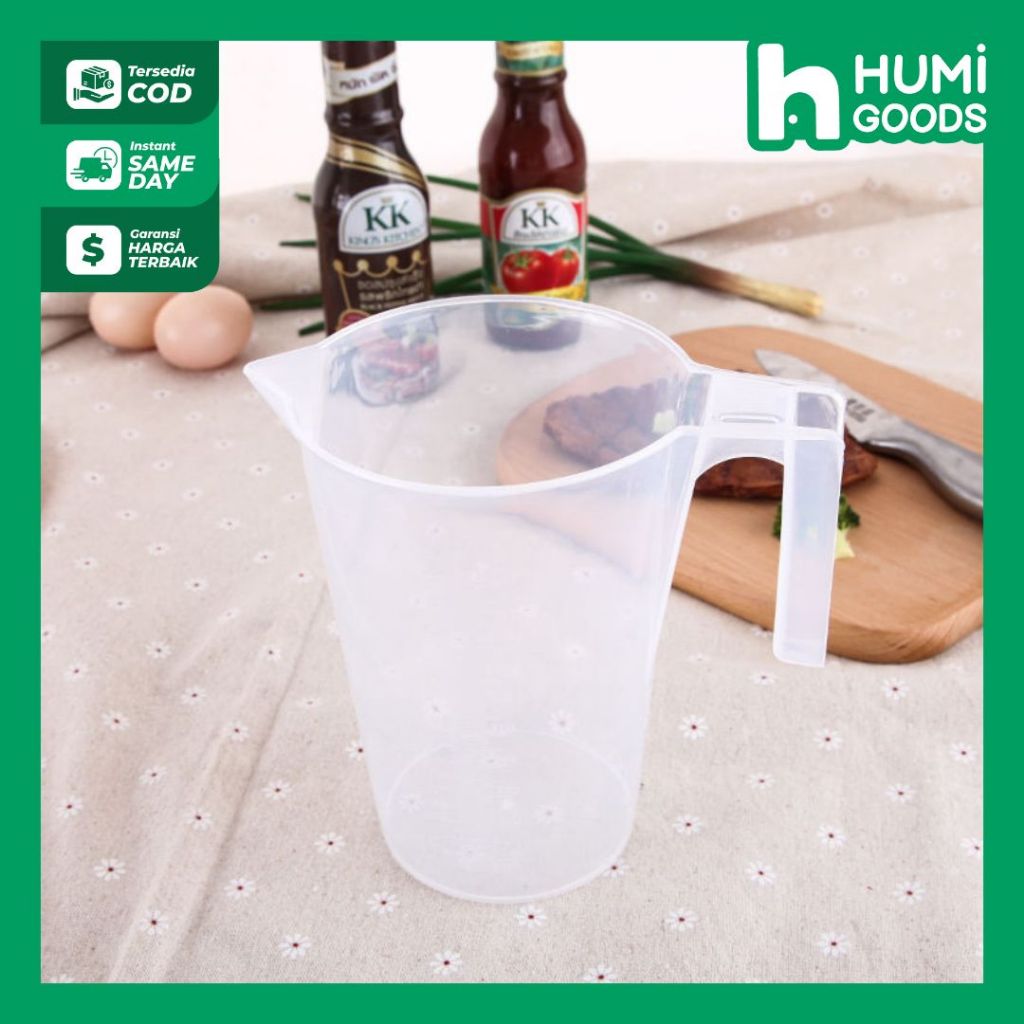Teko Wadah Ukur Adonan Minuman Besar 1 Liter BPA Free / Gelas Takar Besar 1000ml Plastik Food Grade