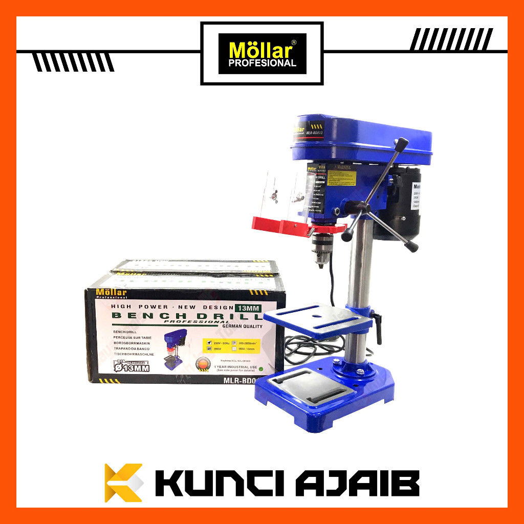 MOLLAR BD013 Mesin Bor Duduk 13 mm 350 Watt - Bench Drill
