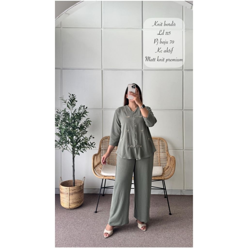 ONE SET ANNISA FASHION KNITE PREMIUM//KATUN PREMIUM