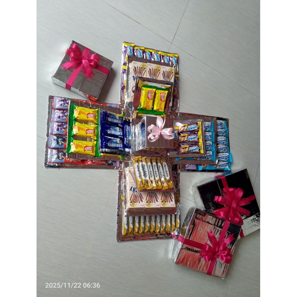 EXPLOSION BOX/EXPLOSION SNACK BOX 4 LAYER/HADIAH/KADO