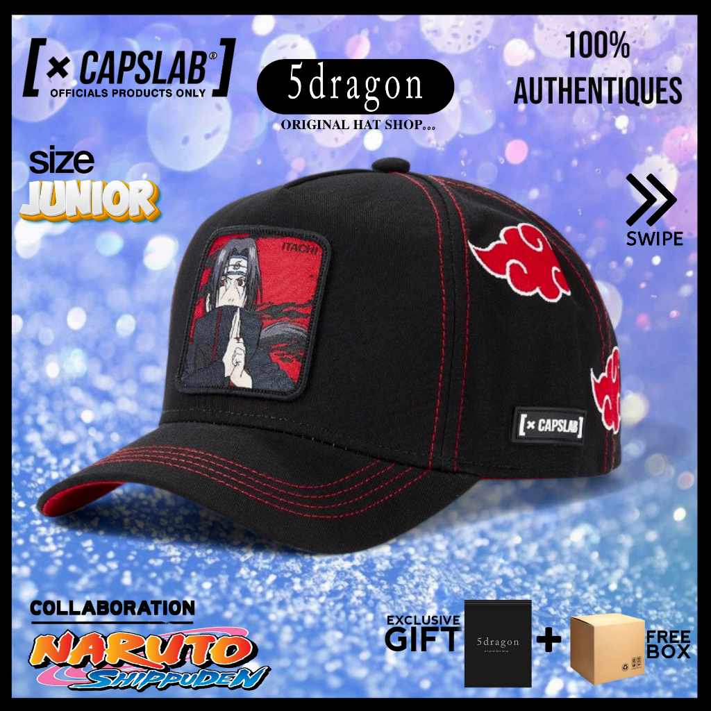 TOPI CAPSLAB ORIGINAL AFRAME NARUTO ITACHI KIDS