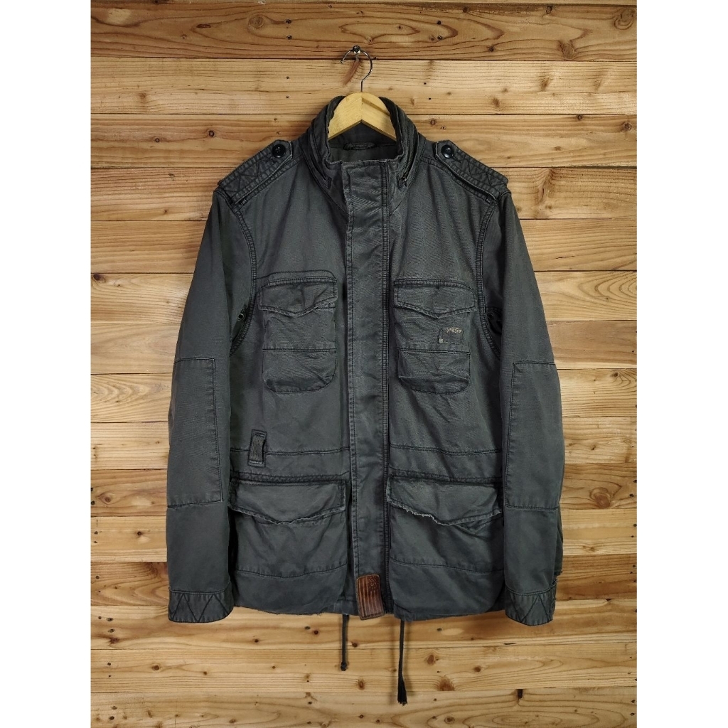 TOMMY HILFIGER DENIM M65 VINTAGE MILITARY JACKET SIZE XL LD 126