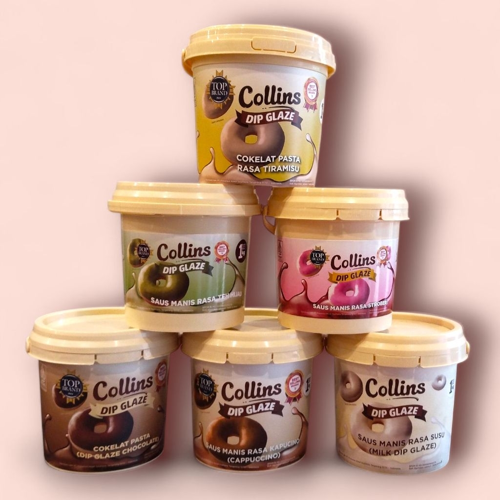 TOPING DONAT, TOPING PANCONG LUMER, DIP GLAZE COLLINS 1 KG