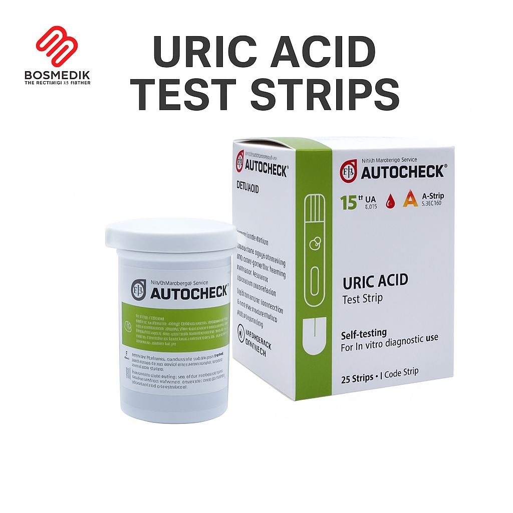 Strip Asam Urat Autocheck 25 Strip Asli | Uric Acid Test Strip Autocheck