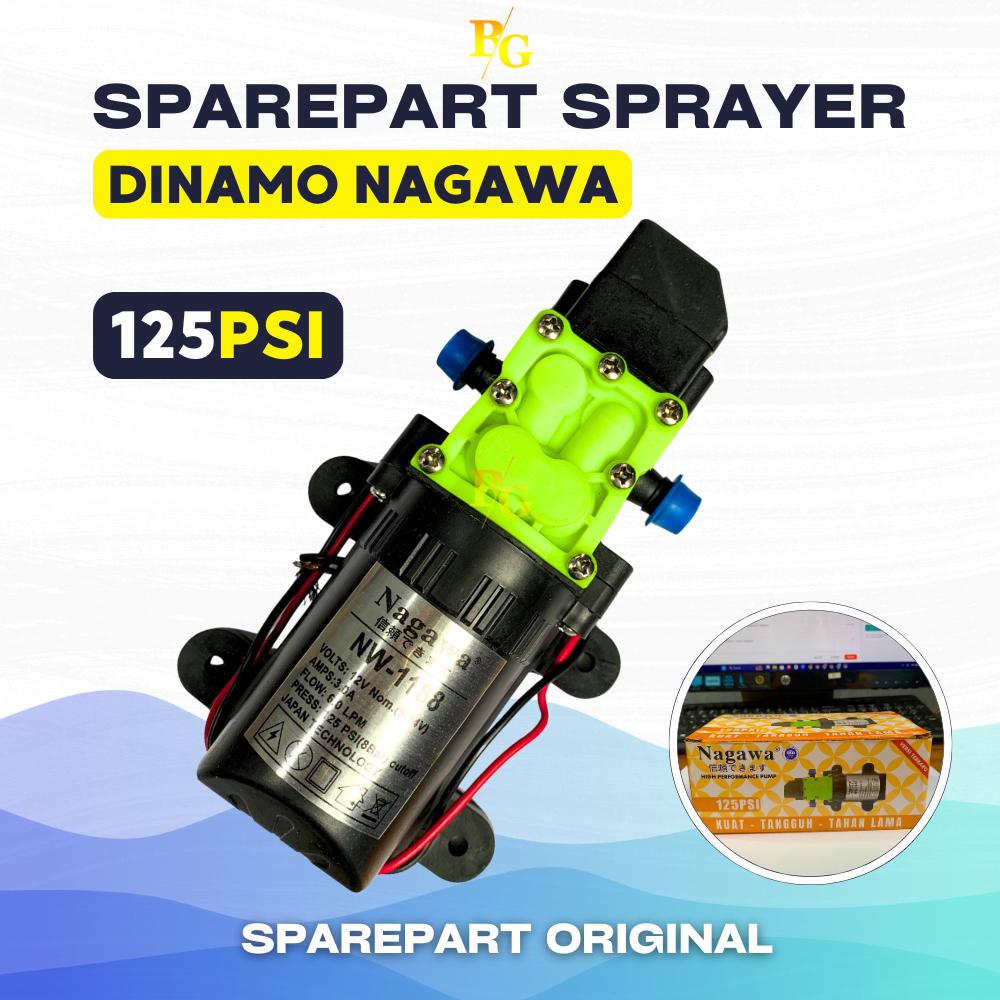 Dinamo Sprayer Elektrik Pompa Yokohama Nagawa Nagasaki 110 | 125  psi