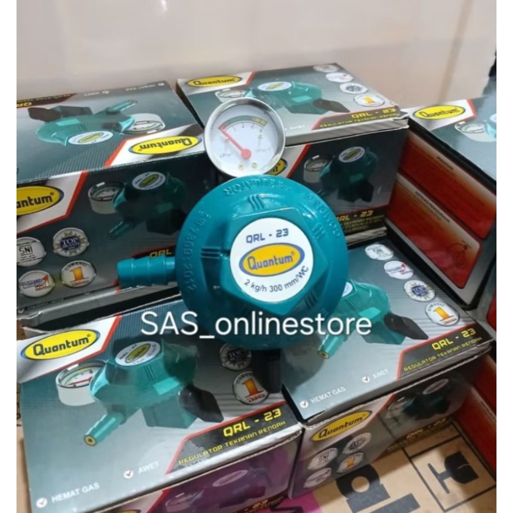 Regulator Gas Kepala Quantum QRL-23 SNI ORI/Regulator Gas Lpg Quantum Kepala Tanpa Selang