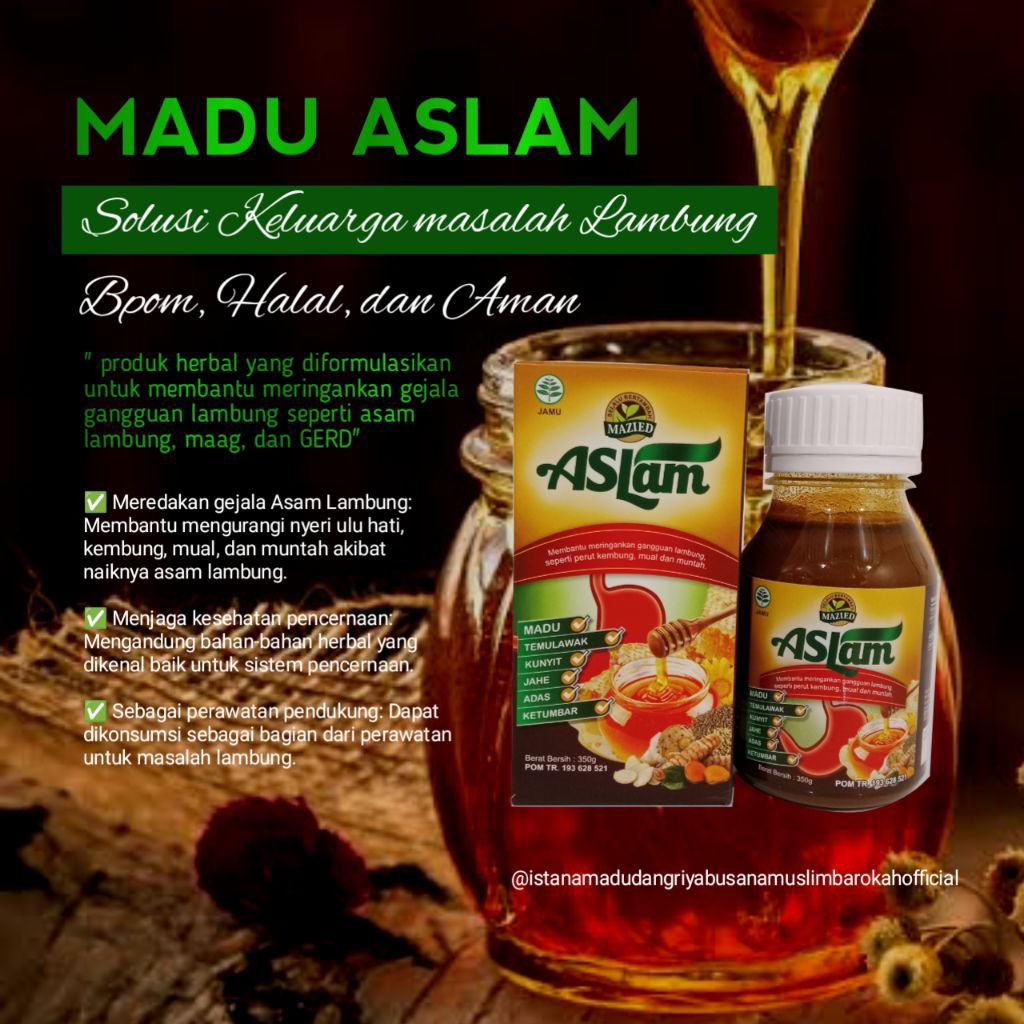 Madu Aslam | Madu Asam Lambung | Madu Lambung