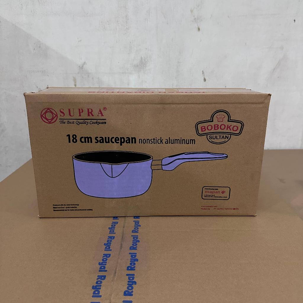SUPRA Panci Boboko Sultan Series Aluminium Saucepan 18 Cm