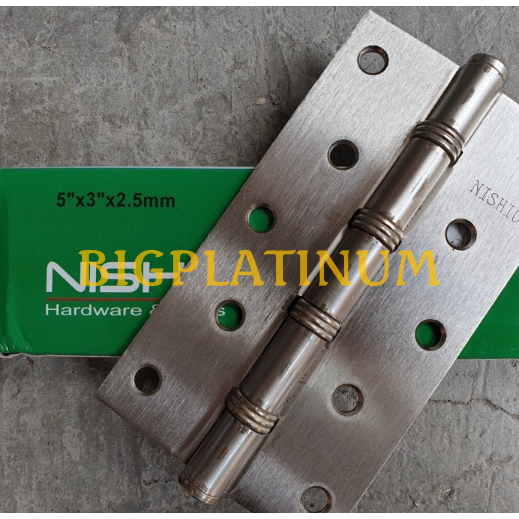 ENGSEL NISHIO 5" ENGSEL PINTU RUMAH NISHIO SILVER TEBAL