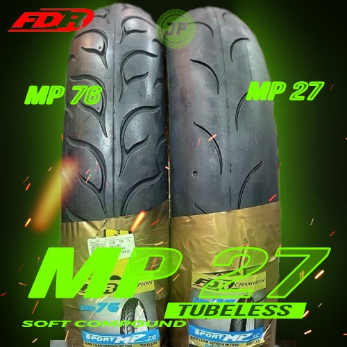 BAN LUAR FDR CHAMPION SOFT COMPUND MP 27 RING 14 RING 17 TUBELESS RACING