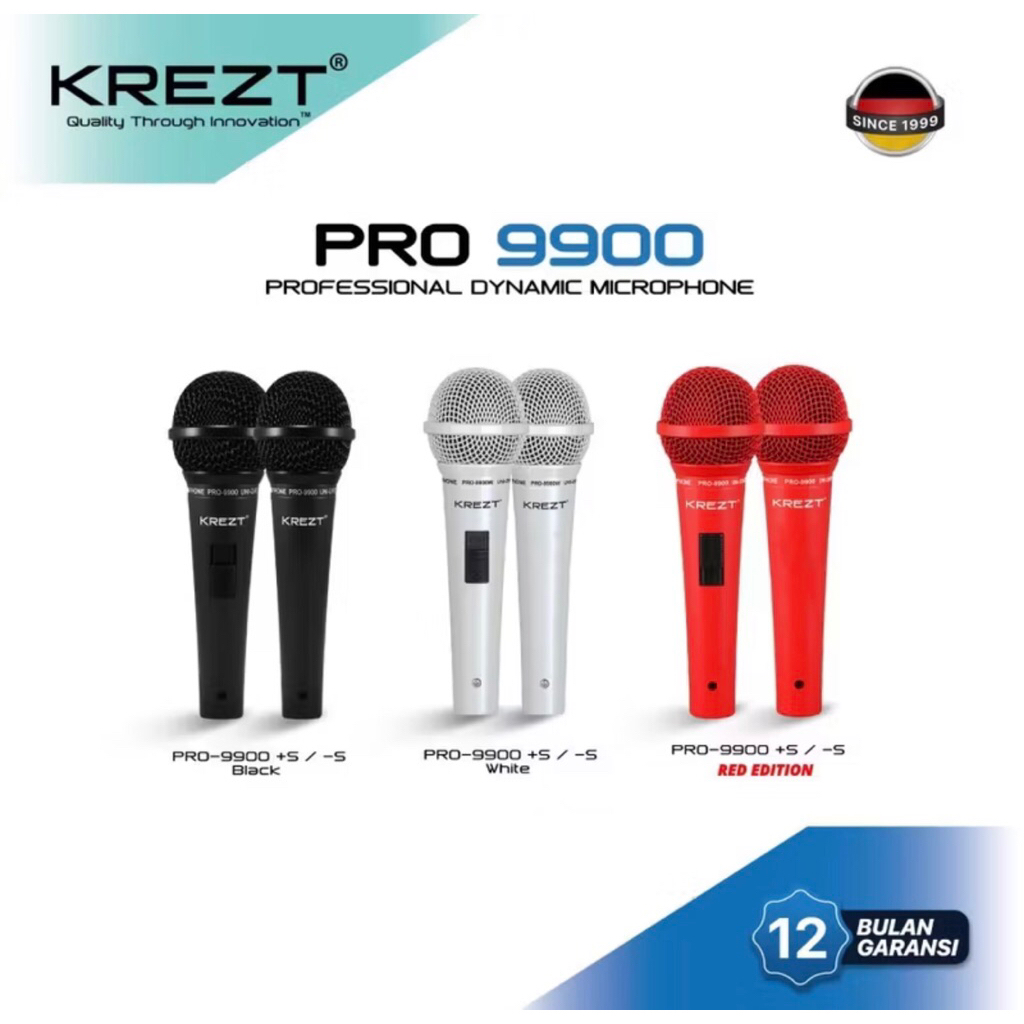Krezt PRO 9900 Mic Microphone Kabel KREZT Original Bergaransi - MIC KABEL KREZT PRO 9900