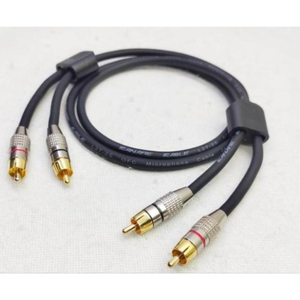 Kabel RCA 50 cm- 3 meter Kabel Canare Jack RCA To RCA Cabang- 3 meter