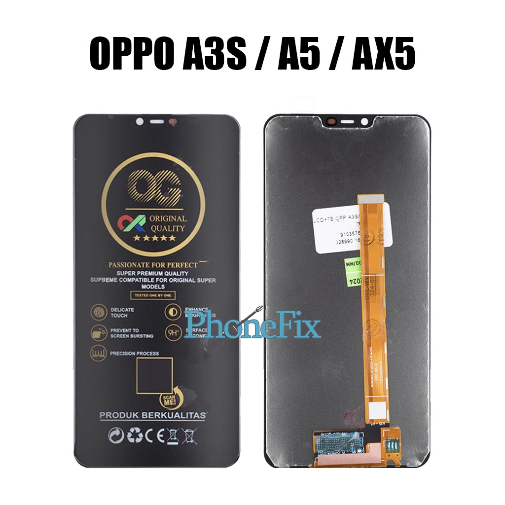 Lcd Touchscreen OPPO A3S / A5 / AX5 Original OG SUPER Lcd Fullset