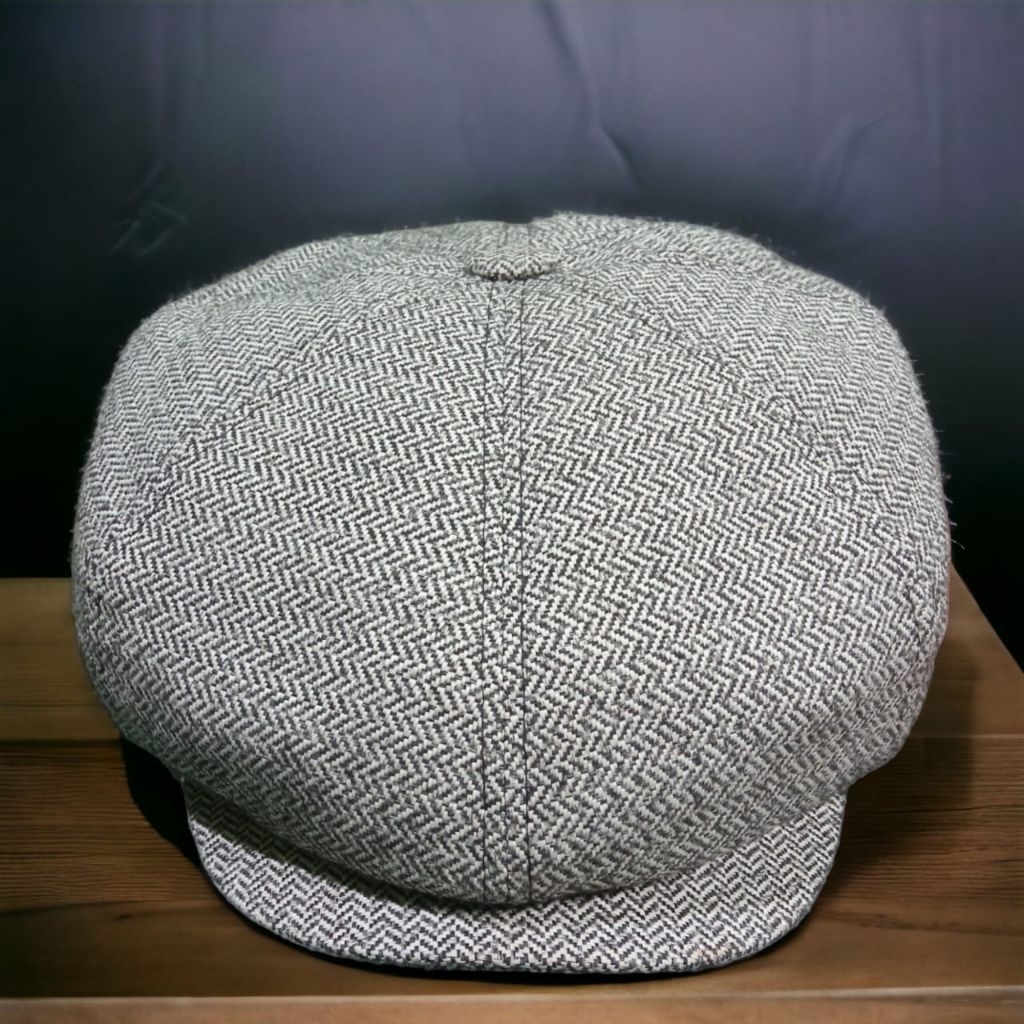 Topi Sutradara Pria Dewasa Warna Hitam Ukuran Jumbo XXL 62 CM Jahitan Rapi